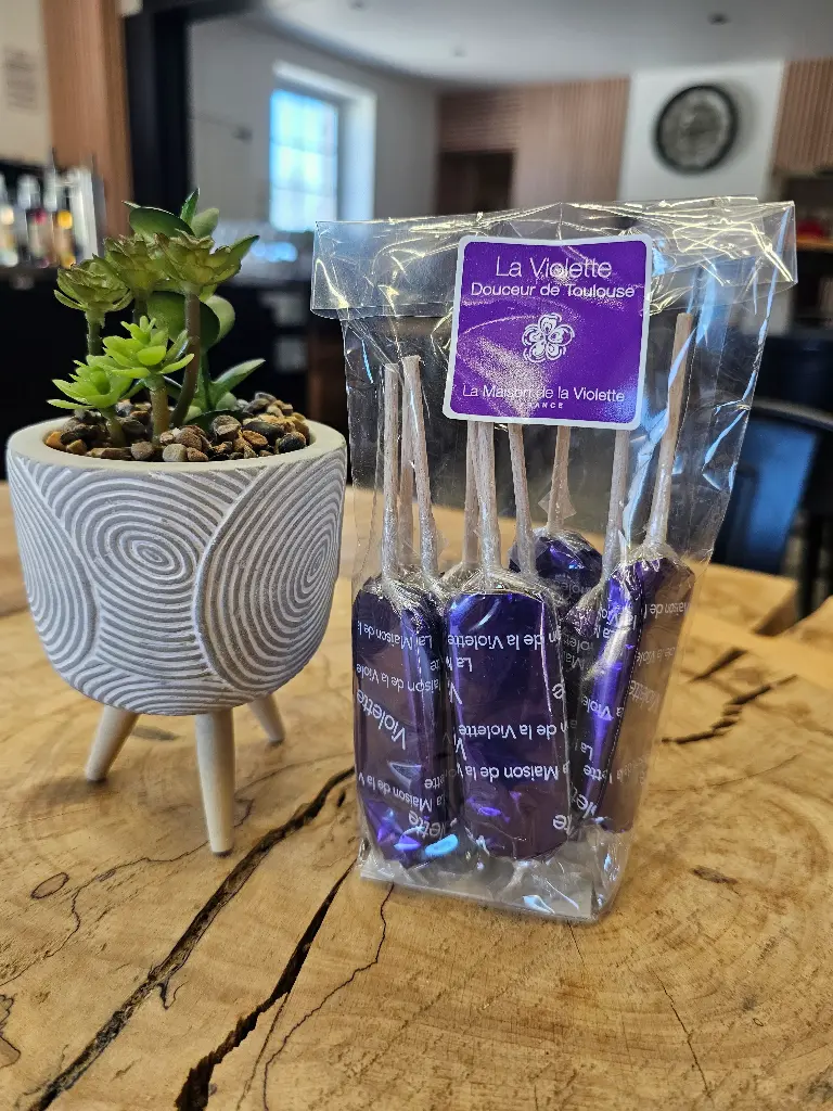 Sachet de sucettes violette
